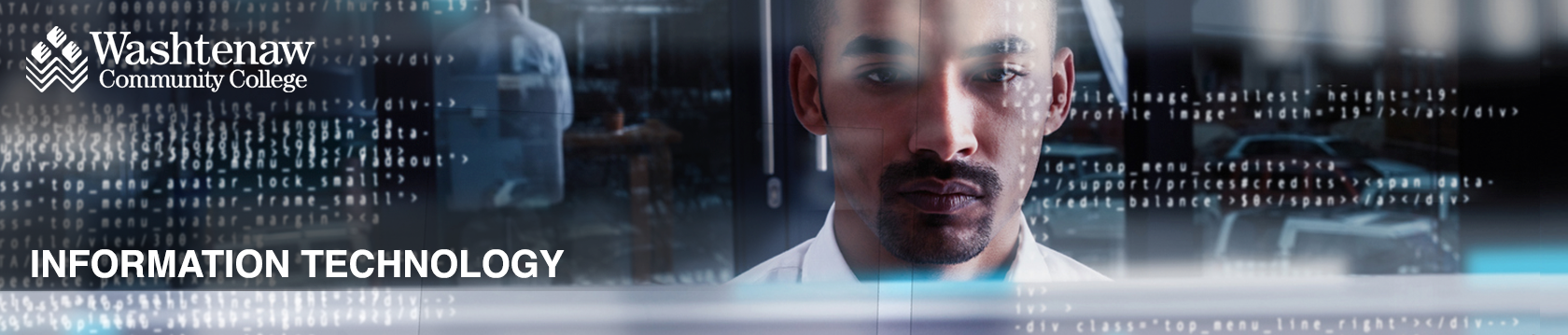 IT worker focused on code
