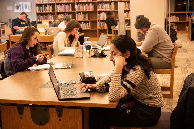 student in active learning zone