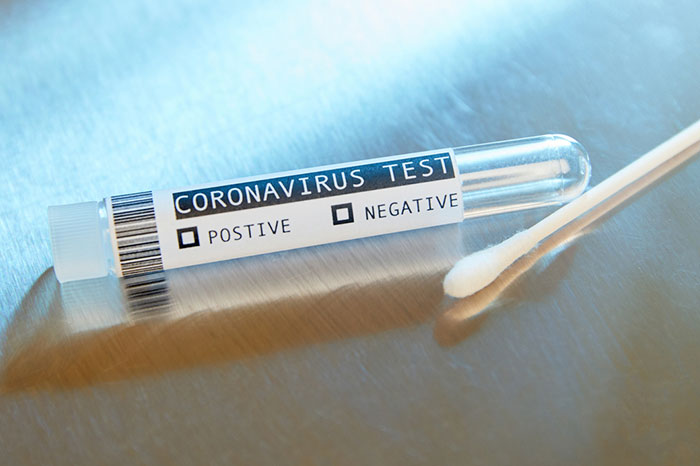 COVID test tube
