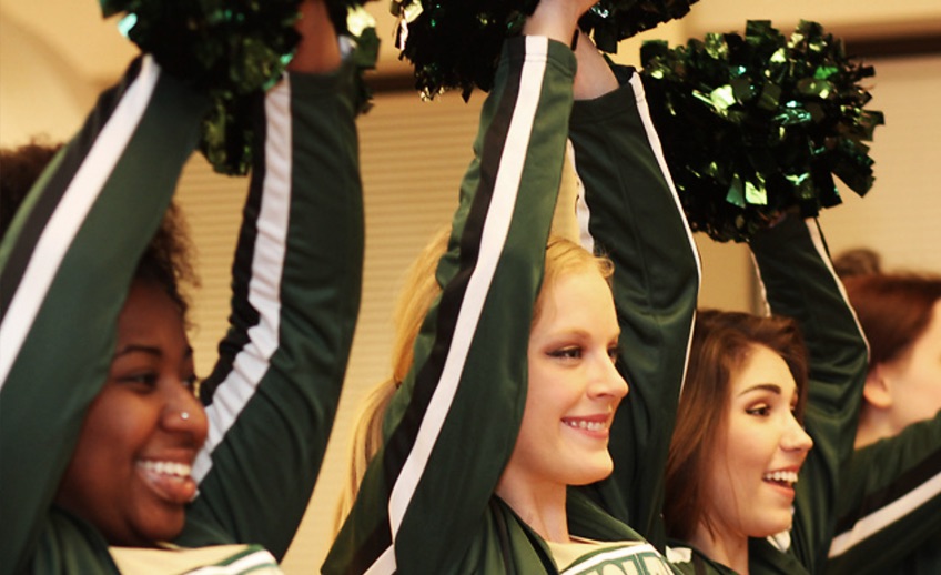 WCC student cheerleaders WCC student cheerleaders