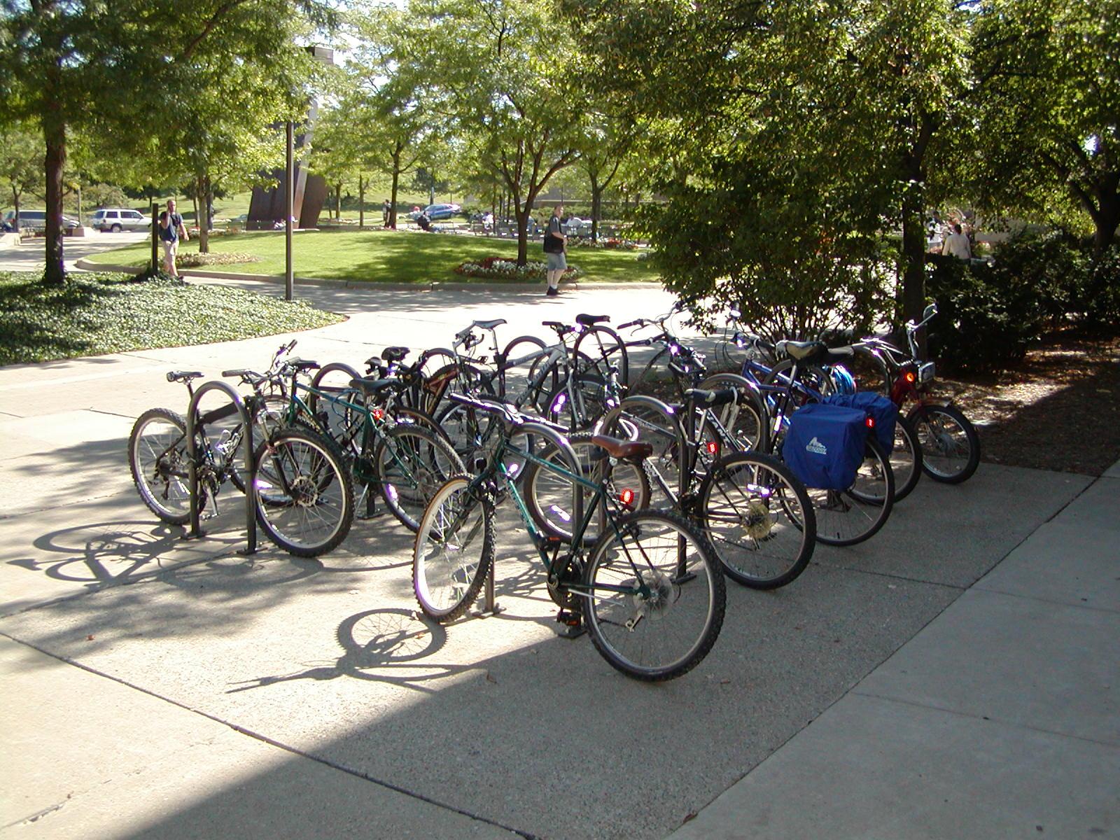 Bike rack at WCC