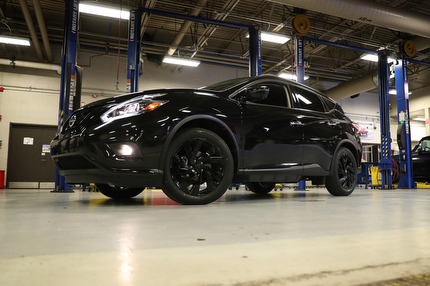 The 2018 Nissan Murano that the Nissan Technical Center North America donated to the WCC Auto Service department.