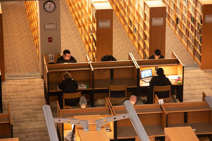 Library student spaces - study pods