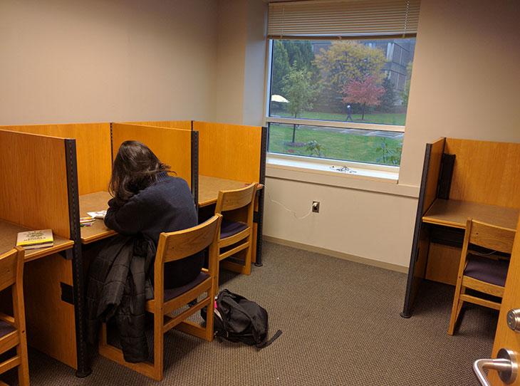 Library student spaces - study pods