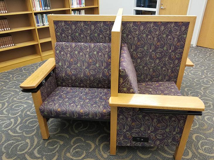 Library student spaces - chair pods