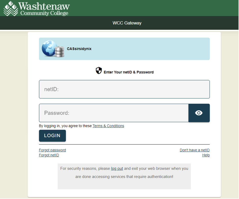 screenshot of homepage