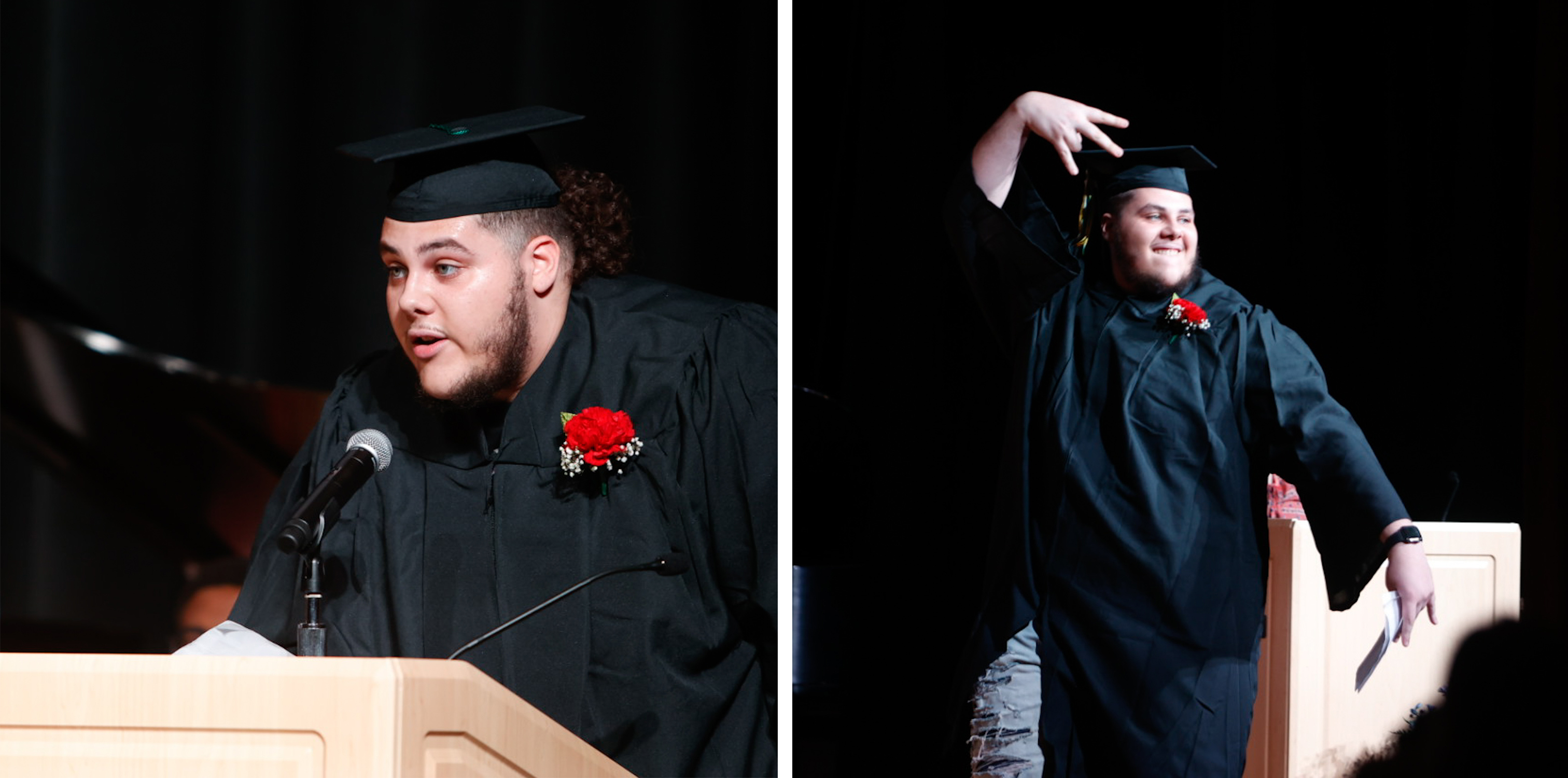 Student speaker Jayden Dudley