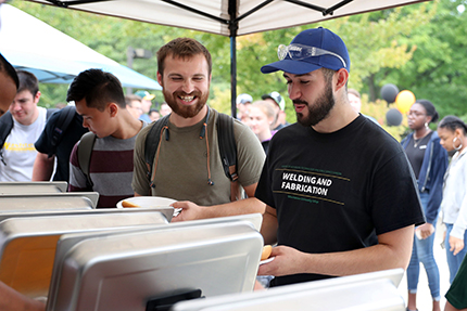 The Division of Advanced Technologies & Public Service Careers held its annual Kick Start 'N' Back To School BBQ event Aug. 27 in front of the Occupational Education Building.