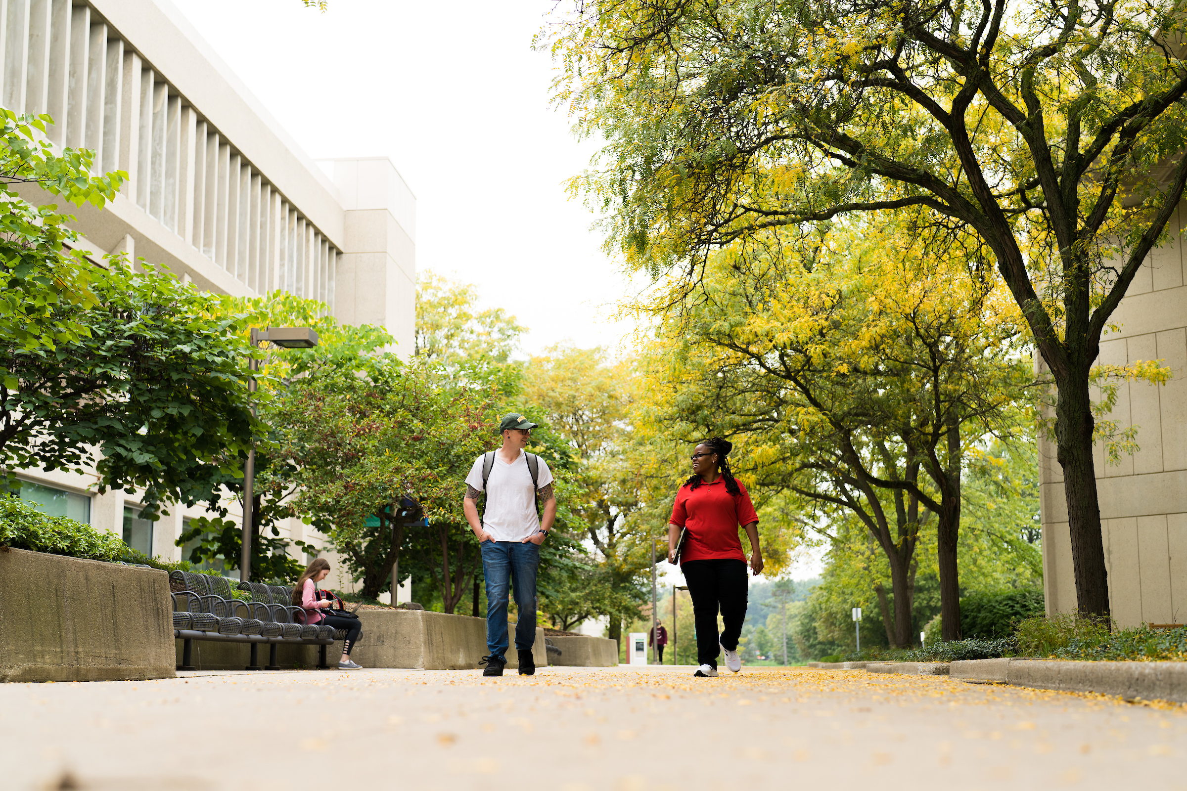 Students on campus