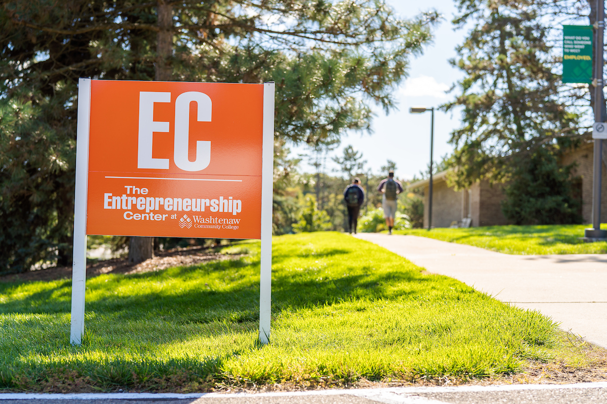 Entrepreneurship Center sign