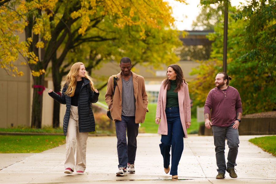 Group of WCC students walking