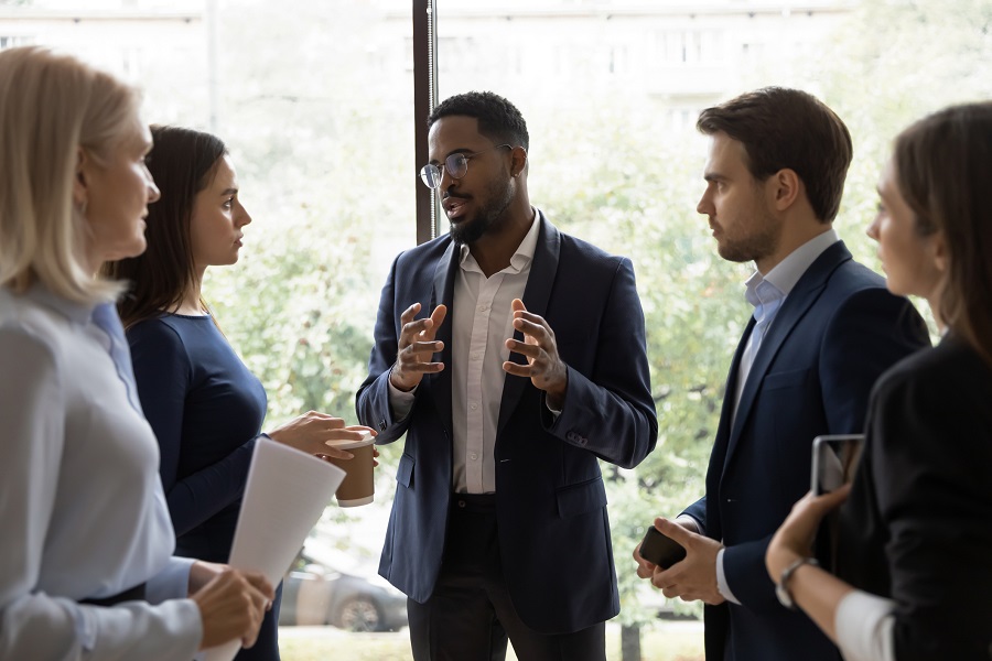 Stock image of leadership