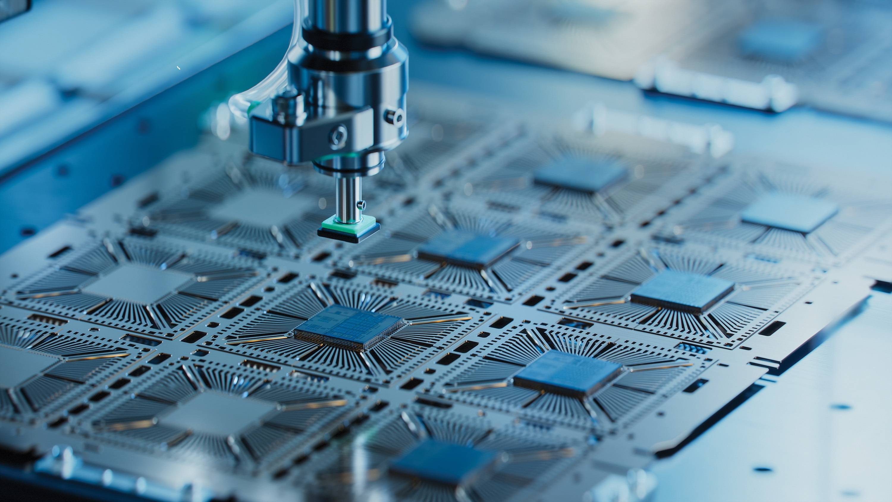 Stock image of semiconductors