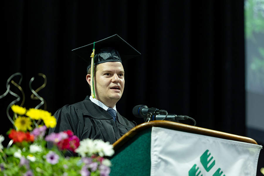 Alex Milshteyn at Commencement