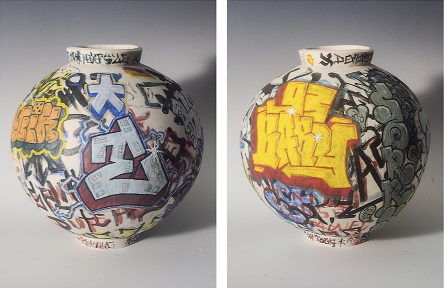 Graffiti Vase #93