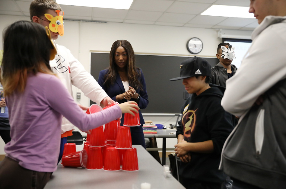 STEAM cup-stacking project