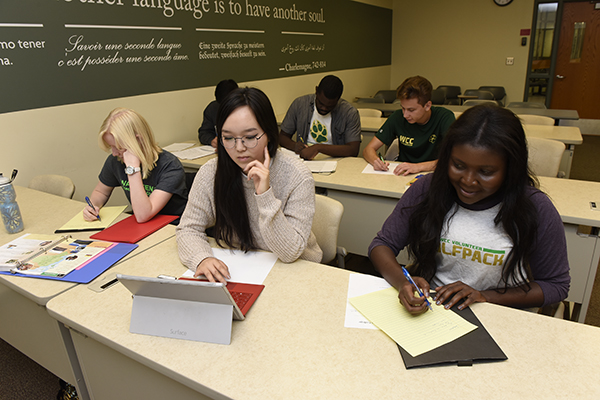 WCC students in a classroom