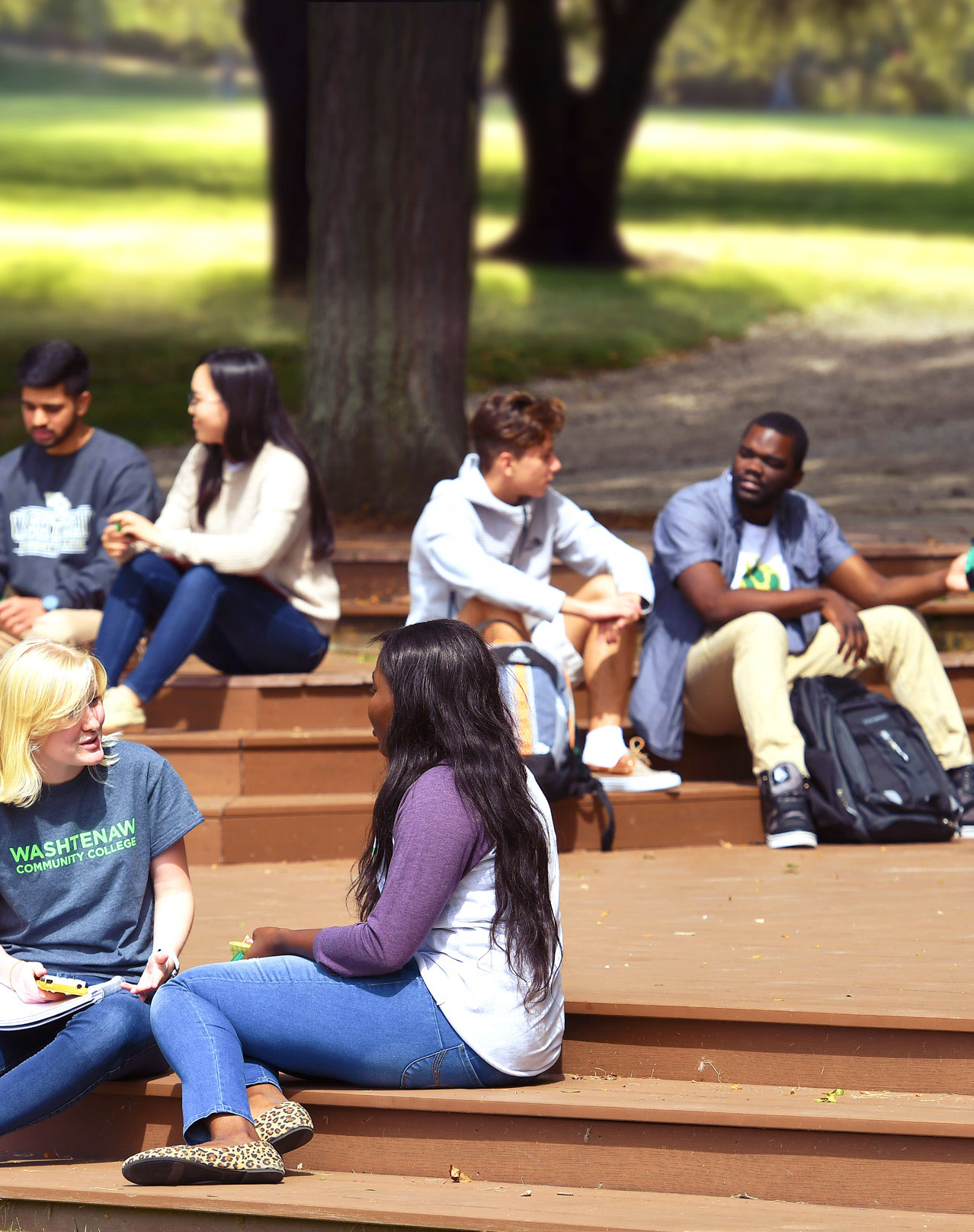 WCC Students on campus