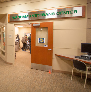 The WCC Veterans Center now honors Tim and Laurie Wadhams for their financial support. Photo by Jessica Bibbee The WCC Veterans Center now honors Tim and Laurie Wadhams for their financial support. Photo by Jessica Bibbee