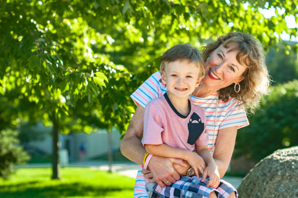 Chris Kikkert and her son, Connor, spend their days on the Washtenaw Community College campus. (Photo by Jessica Bibbee)