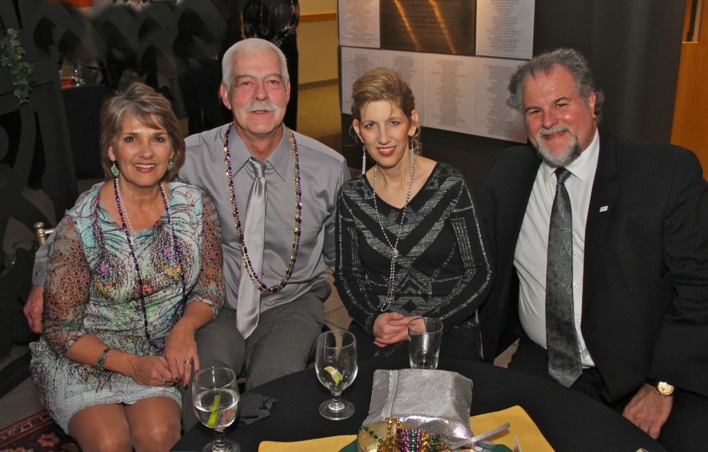 Richard J. Landau (far right), Chair of the WCC Board of Trustees was joined at the gala by his wife, Kristen Tsangaris, and their friends, Andrea Kehrer-Bates and Don Bates.