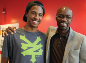 Nagash Clarke still serves as a mentor for past graduates of his summer STEM camp. Here he is with current WCC student Isaiah Mahler, who attended the camp as a junior in high school. Mahler plans to transfer to a four-year university to study artificial intelligence. Nagash Clarke still serves as a mentor for past graduates of his summer STEM camp. Here he is with current WCC student Isaiah Mahler, who attended the camp as a junior in high school. Mahler plans to transfer to a four-year university to study artificial intelligence.