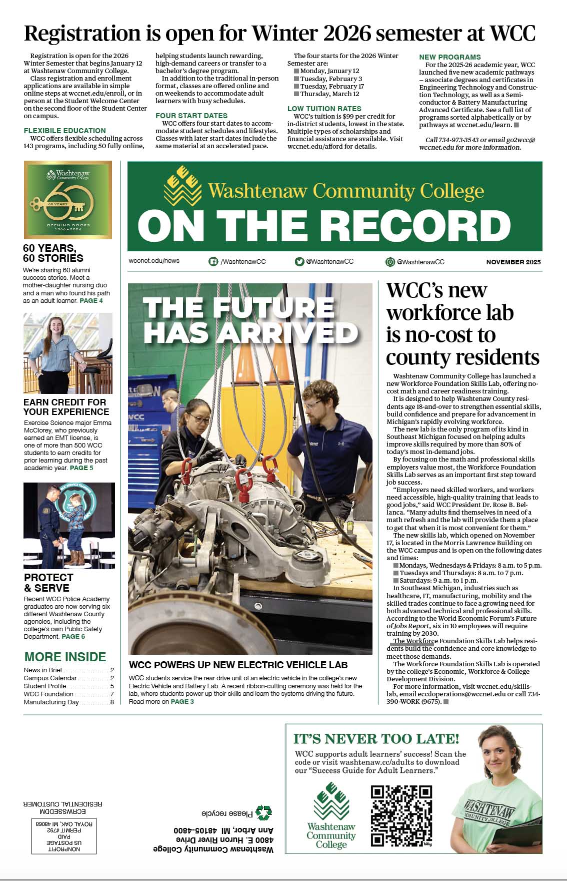 on the record cover november 2025