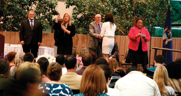 WCC students receive certificates at Honors Convocation. WCC students receive certificates at Honors Convocation.